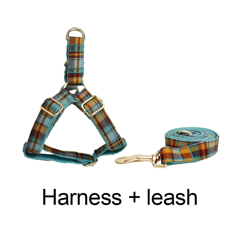 pets accessories dog collar leash harness set