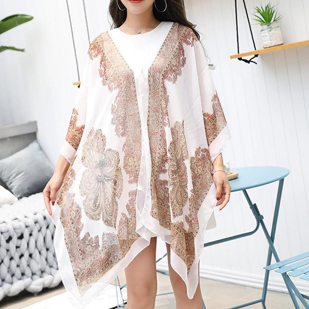 2026 Women Summer Chiffon Sun Protection Shawl
