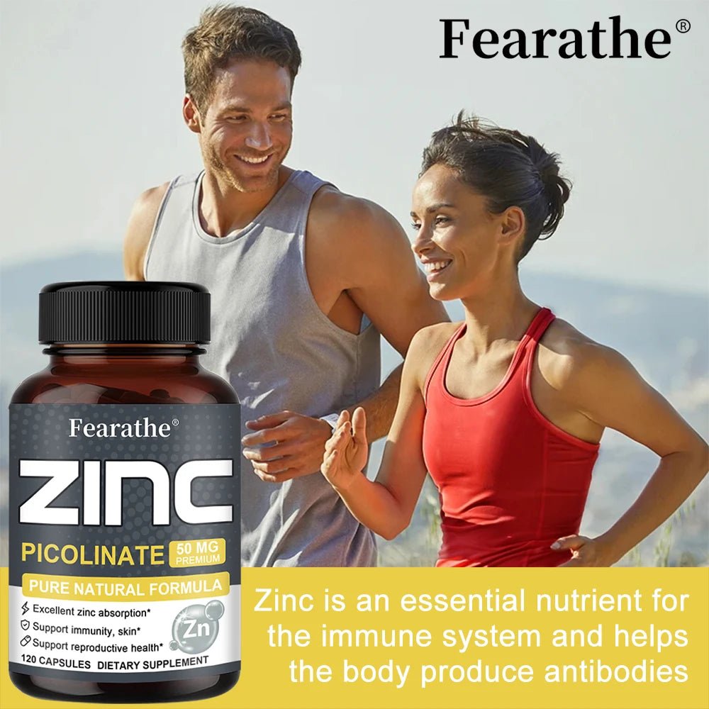 Zinc 50 Mg - High Potency Pure Zinc Supplement