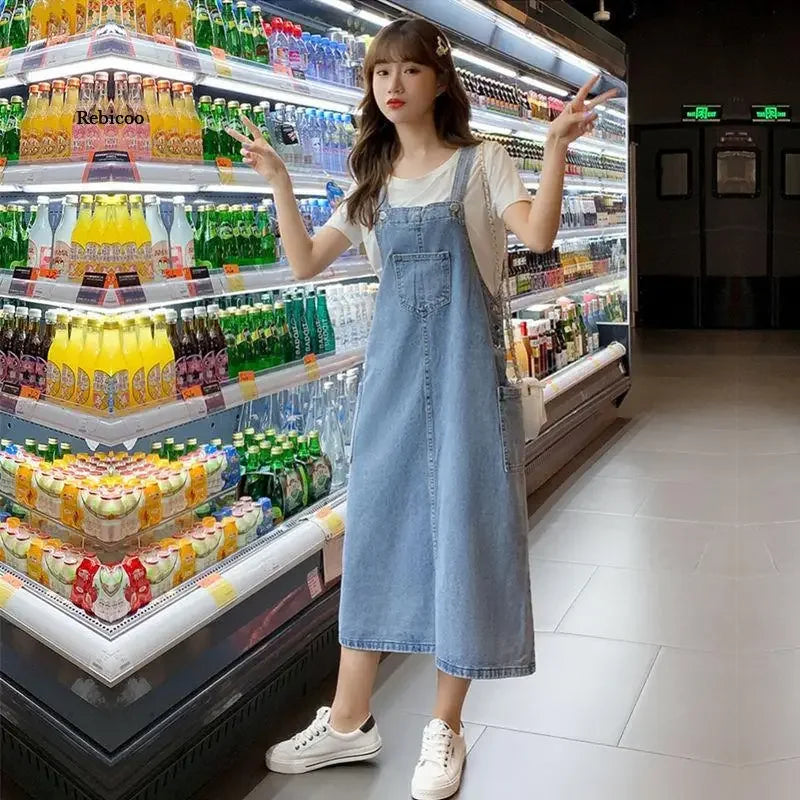 Denim Overall Dress