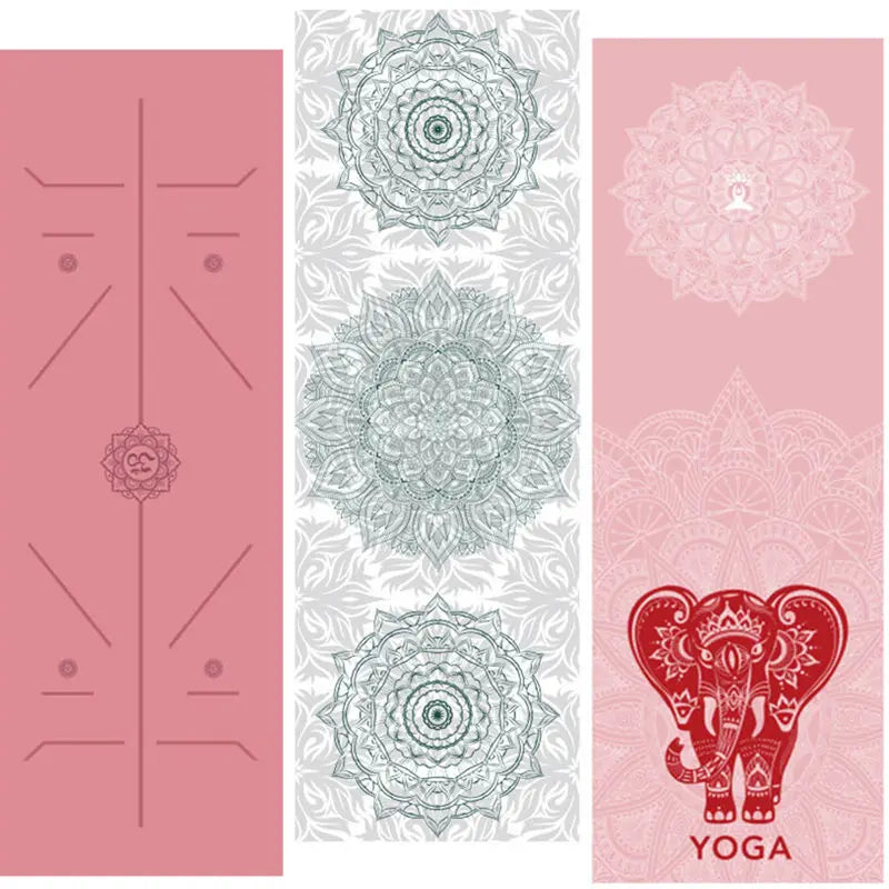 Hot Yoga Mat Towel  Printed Yoga Towel Non Slip Fitness Workout Mat Cover