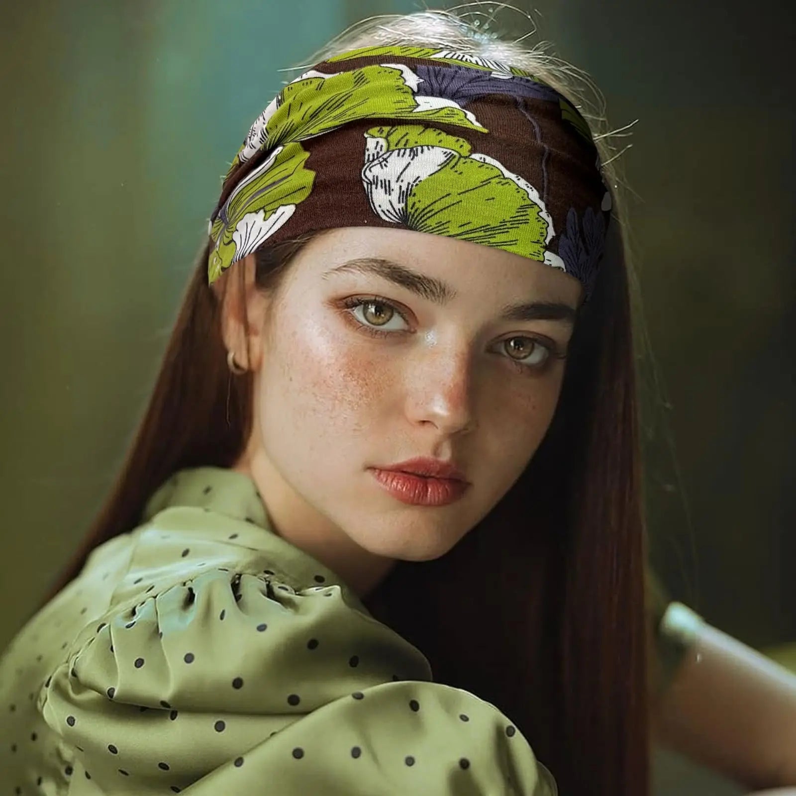 Boho Headbands for Women Cotton Wide Head Bands Stretch