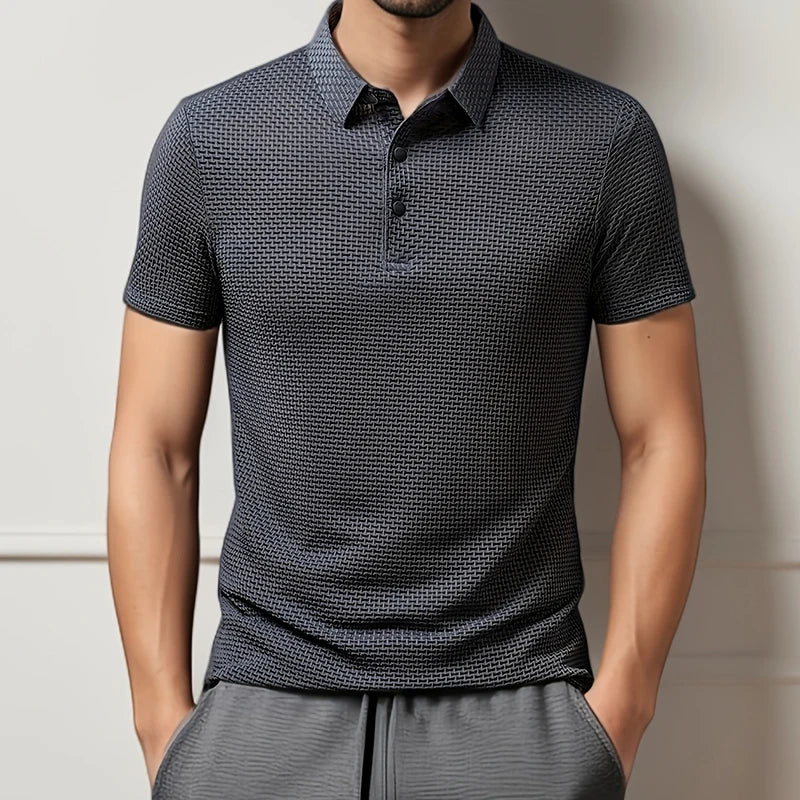 Men's Business Polos Casual Short Sleeve