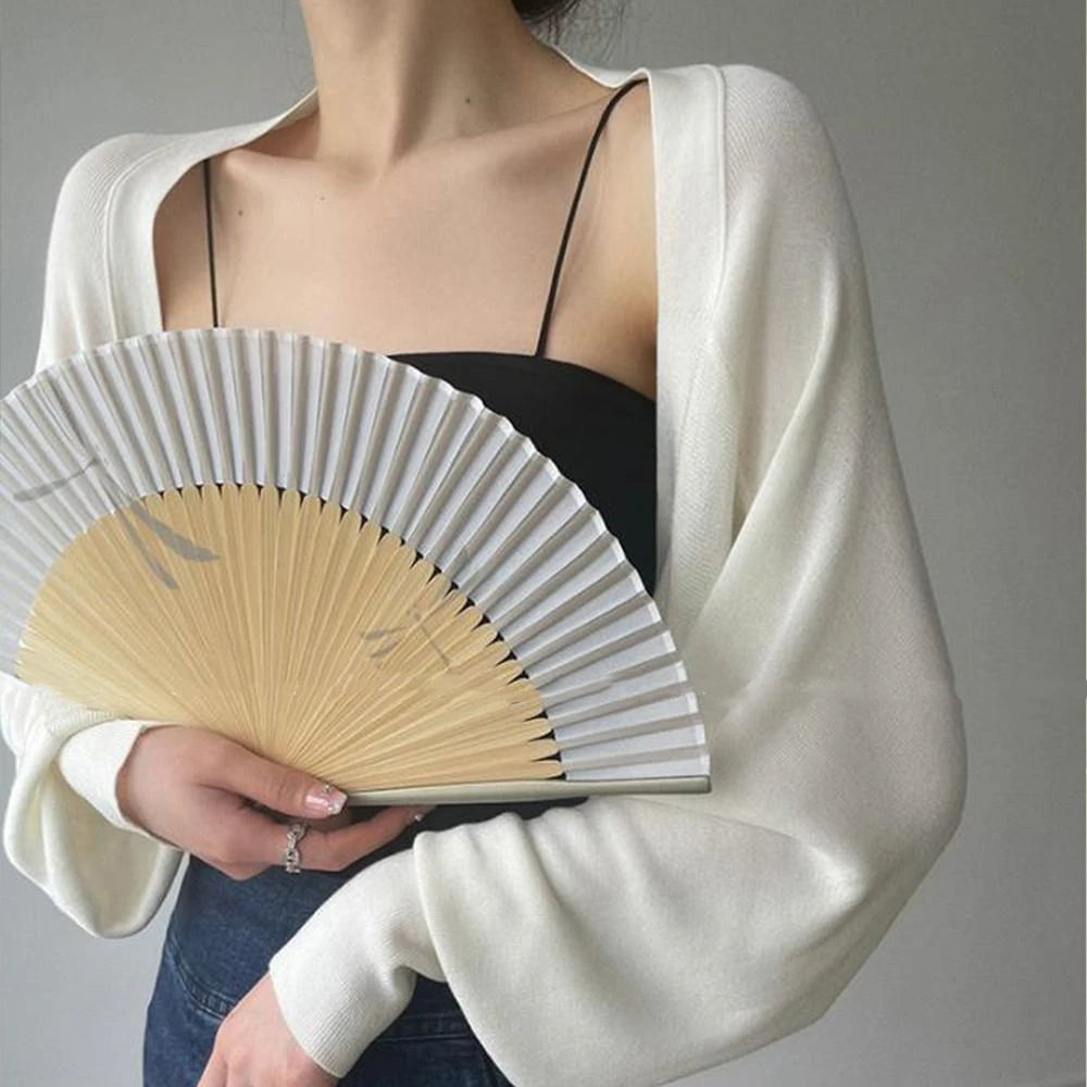 Fashion Summer Thin Knit Shawl Long Sleeve
