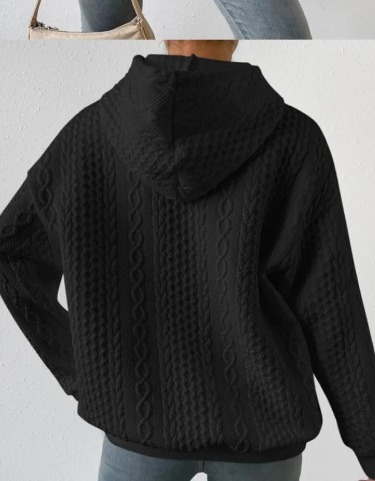 Fashionable Student Hoodie Long Sleeve Casual Sweatshirt Regular Fit Streetwear