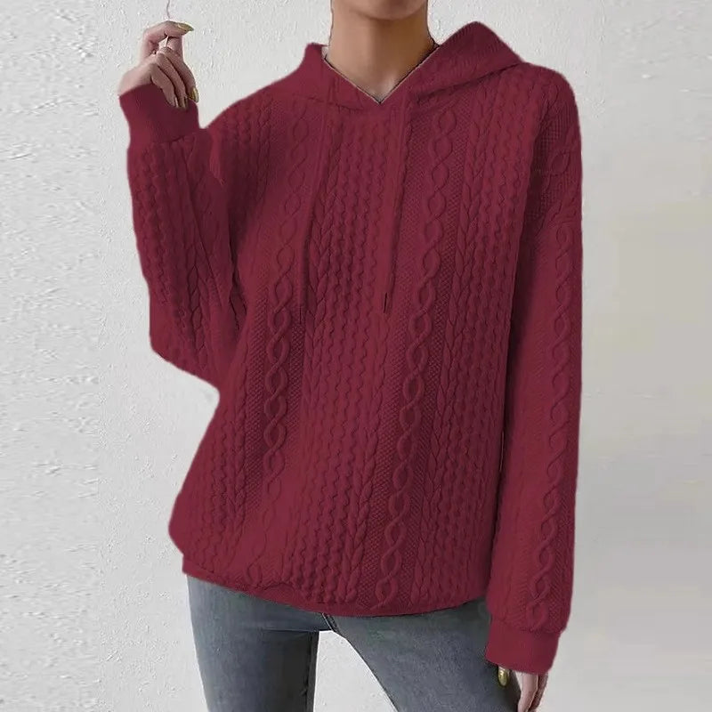 Fashionable Student Hoodie Long Sleeve Casual Sweatshirt Regular Fit Streetwear