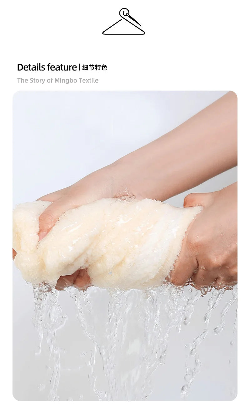 Dry Hair Cap for Women, Thickened and Super Absorbent Headscarf