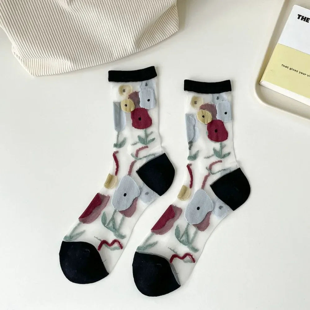 Fashion Socks For Women Summer Breathable