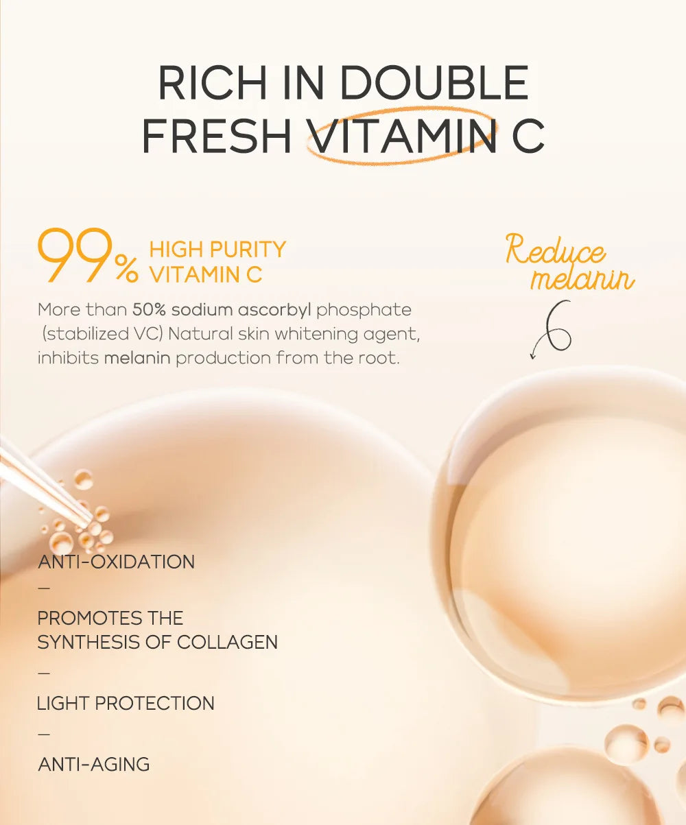 5 Pieces Vitamin C Skincare Set  Moisturizing Face Serum Brighten Cream