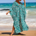 Boho Sexy Women's Dress Spring Summer Fashion Cotton Printed Beach Cover Up