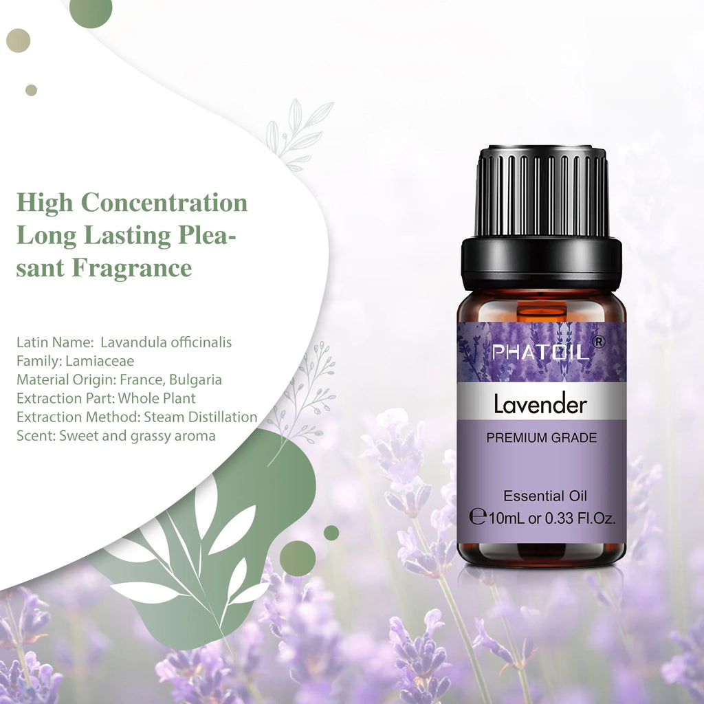 10ml Lavender Essential Oils Pure Natural for Diffuser humidifier Aromatherapy