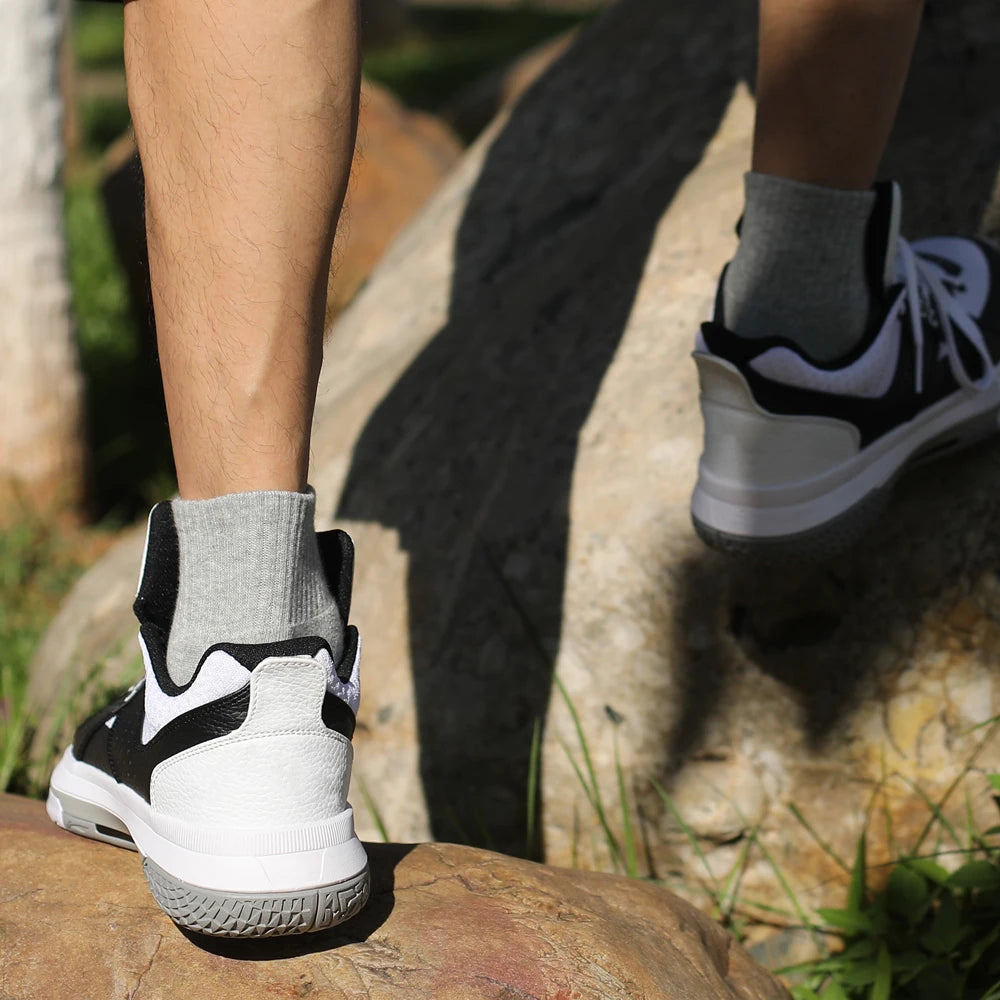 Men Socks Cotton Breathable Mid-calf Socks