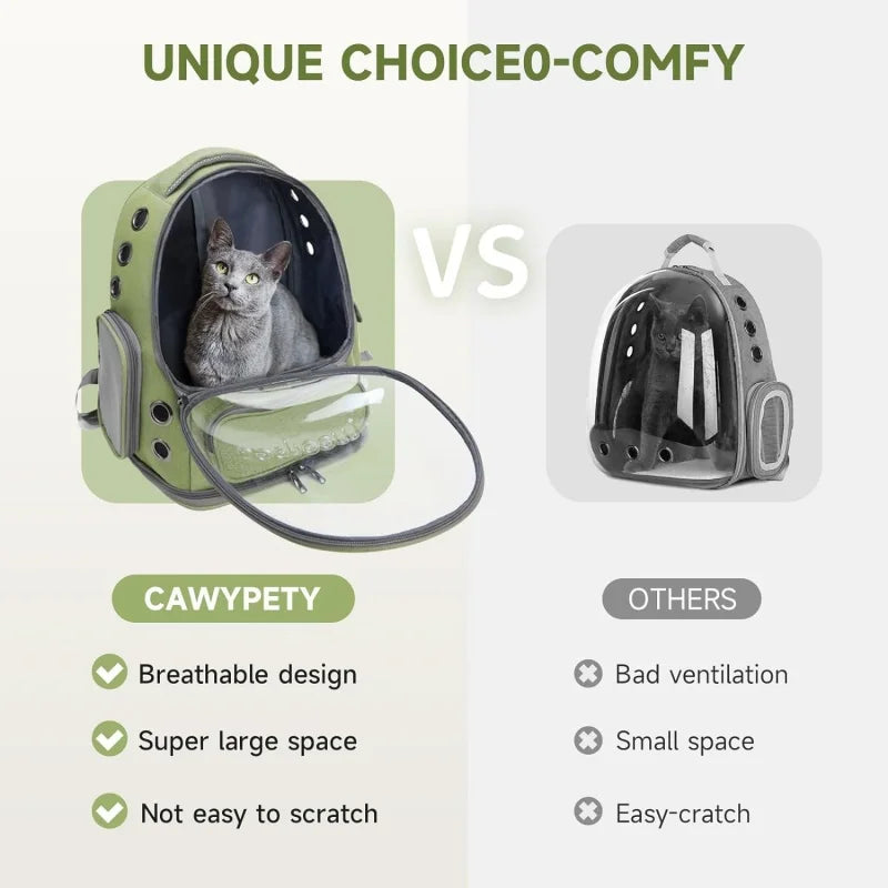Pet Cat Carrier Bag Outdoor Travel Backpack for Cats Small Dogs Breathable