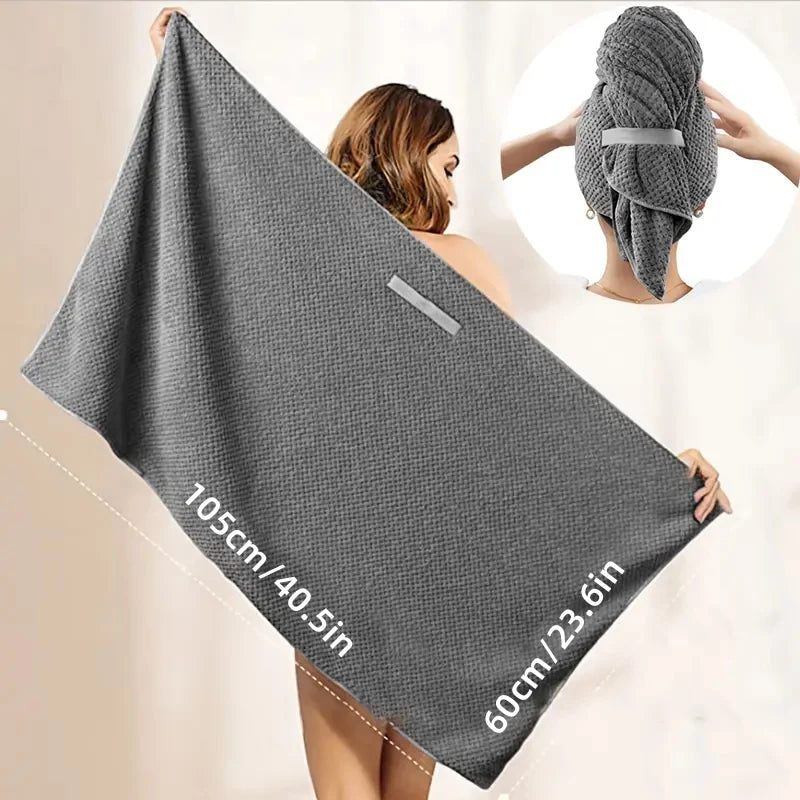 Microfiber Hair Towel Extra Large Wrap Quick Dry Hair Towel