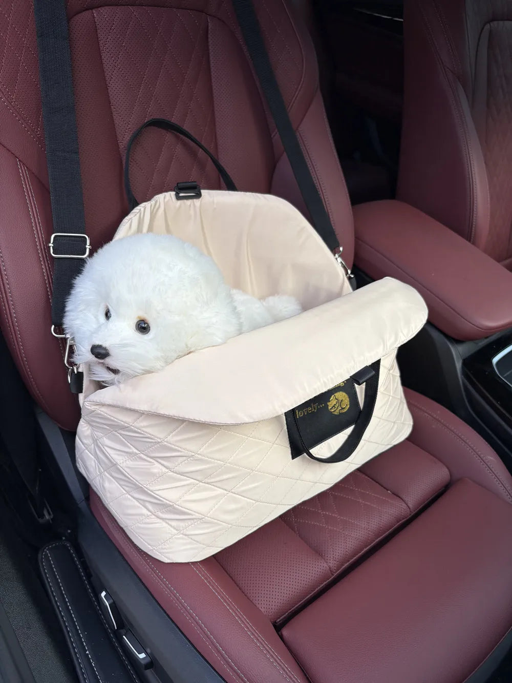 Car mounted dog kennel cat crossbody bag handbag