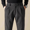 Business Casual Men's Brushed Khakis Straight Leg