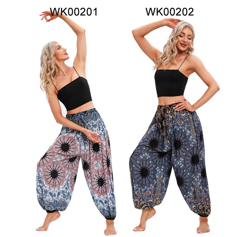 Boho Yoga Pants Women Hippie Harem
