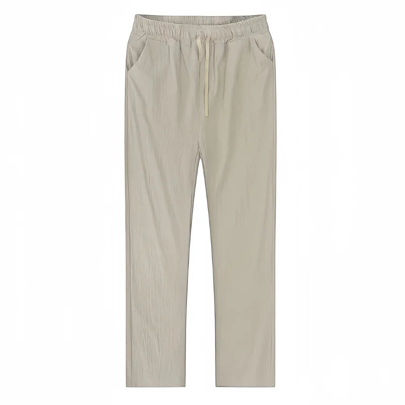Boho Cotton Linen Pants for Men New Summer Lightweight Loose Fit
