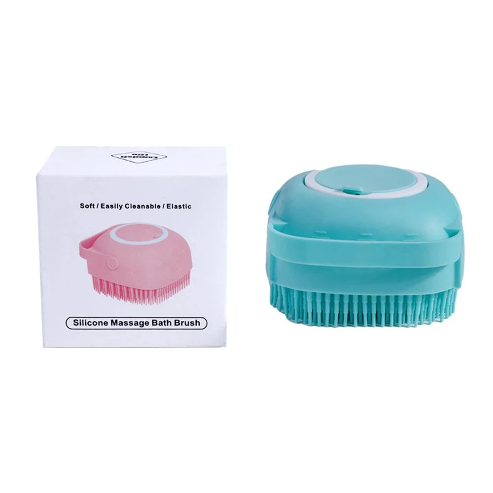 Puppy Dog Cat Bath Massage Gloves Brush
