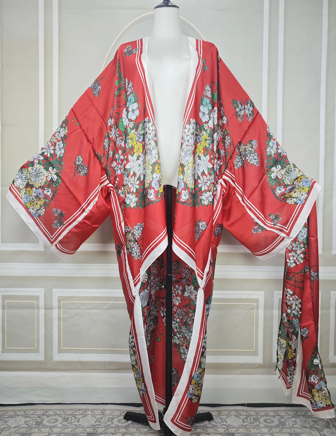 Boho Chic Plus Size Kimono Cardigan Lightweight Summer Beach Cover-Up