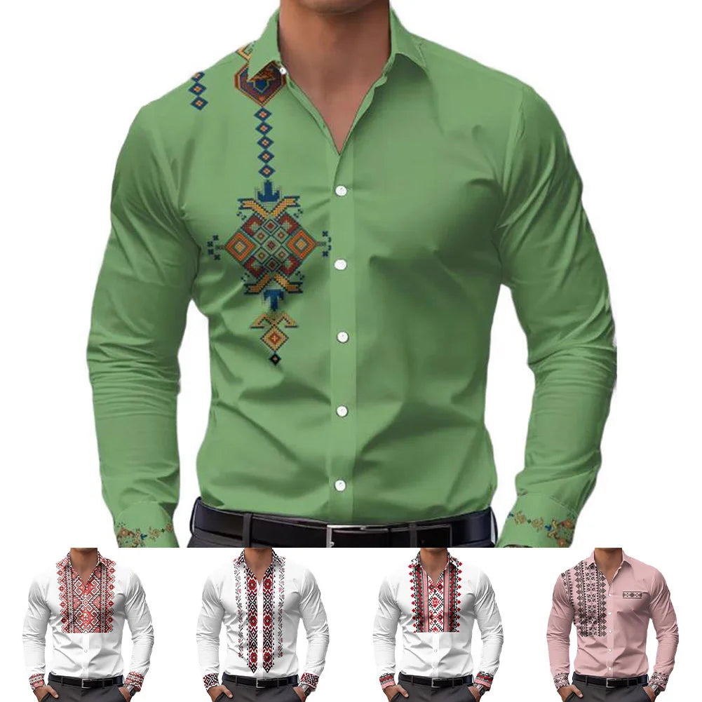 Mens Casual Shirts Long Sleeve