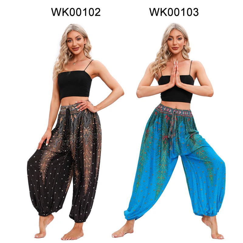 Boho Yoga Pants Women Hippie Harem
