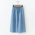 Women's Pants Summer Drawstring Wide-leg Pants