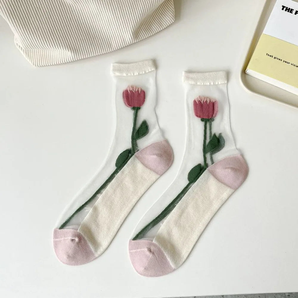 Fashion Socks For Women Summer Breathable