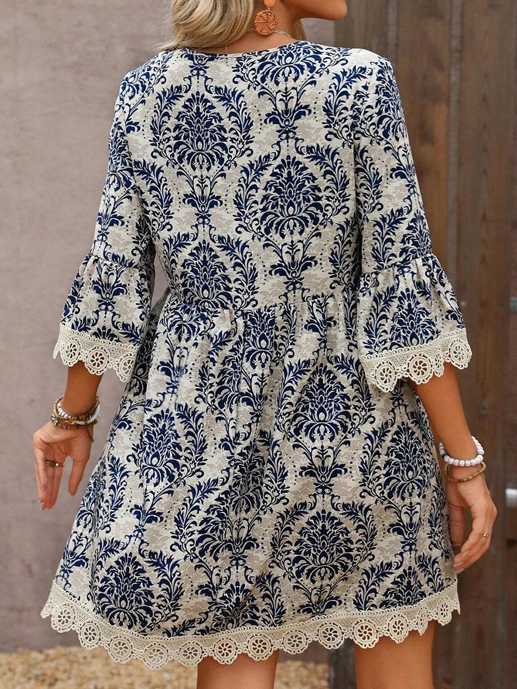 Large Size Women's Dress Casual Loose Fit Maxi Gown plus Size
