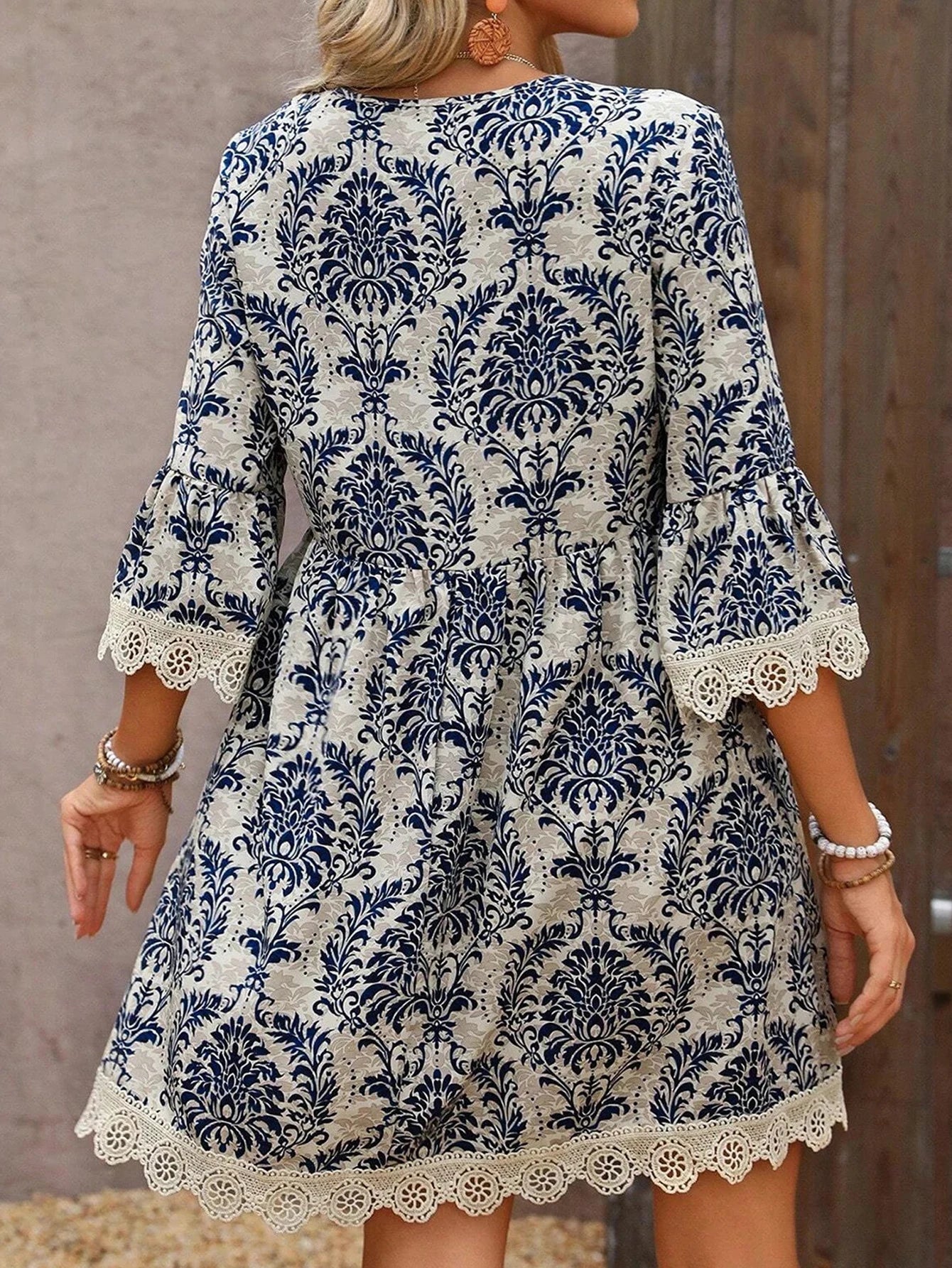 Large Size Women's Dress Casual Loose Fit Maxi Gown plus Size