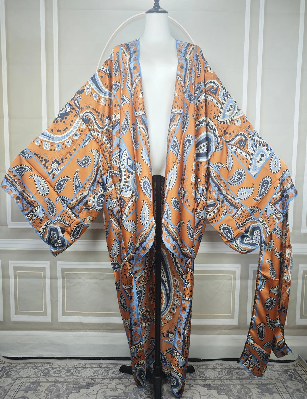 Boho Chic Plus Size Kimono Cardigan Lightweight Summer Beach Cover-Up
