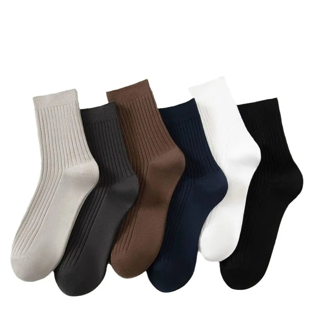 5 Pairs of MEN'S Mid-calf Socks