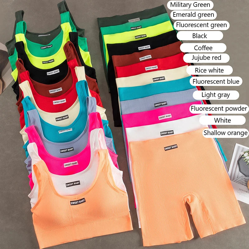 Women Seamless Yoga Set Fitness Workout Suits