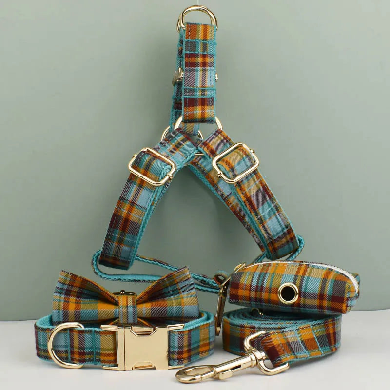 pets accessories dog collar leash harness set
