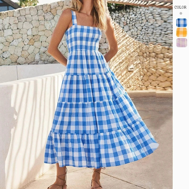 Fashion Bohemian Style Print Beach Dress