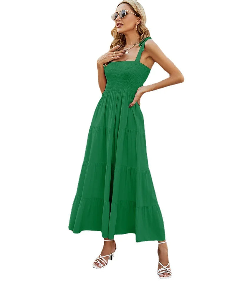 Fashion Bohemian Style Print Beach Dress