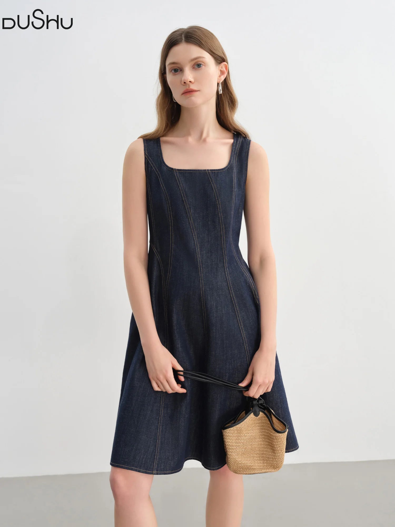 Plus Size Denim Dress Women