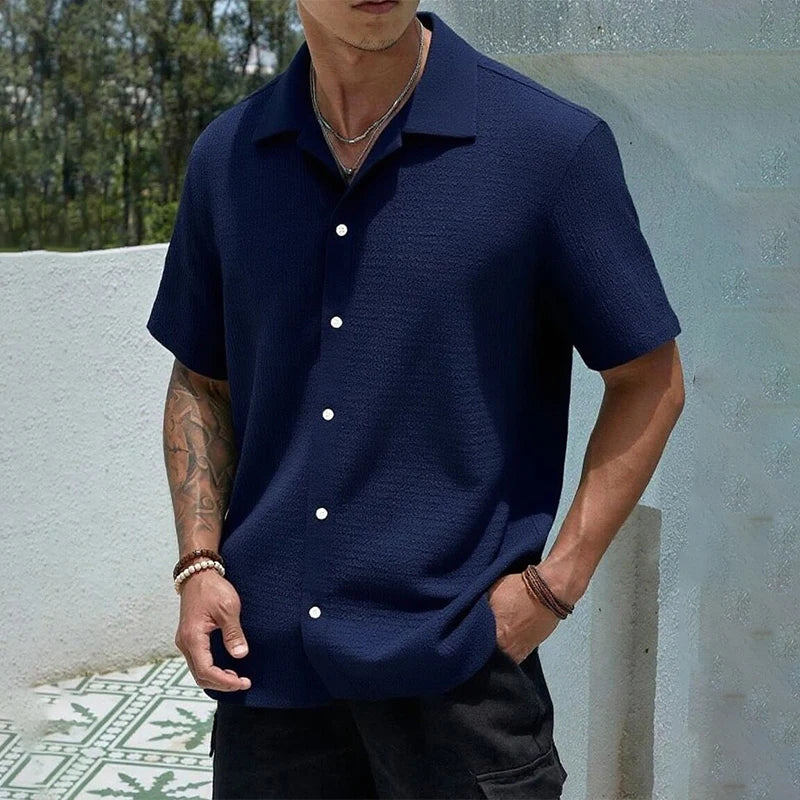 Men's Casual Shirt Short Sleeve