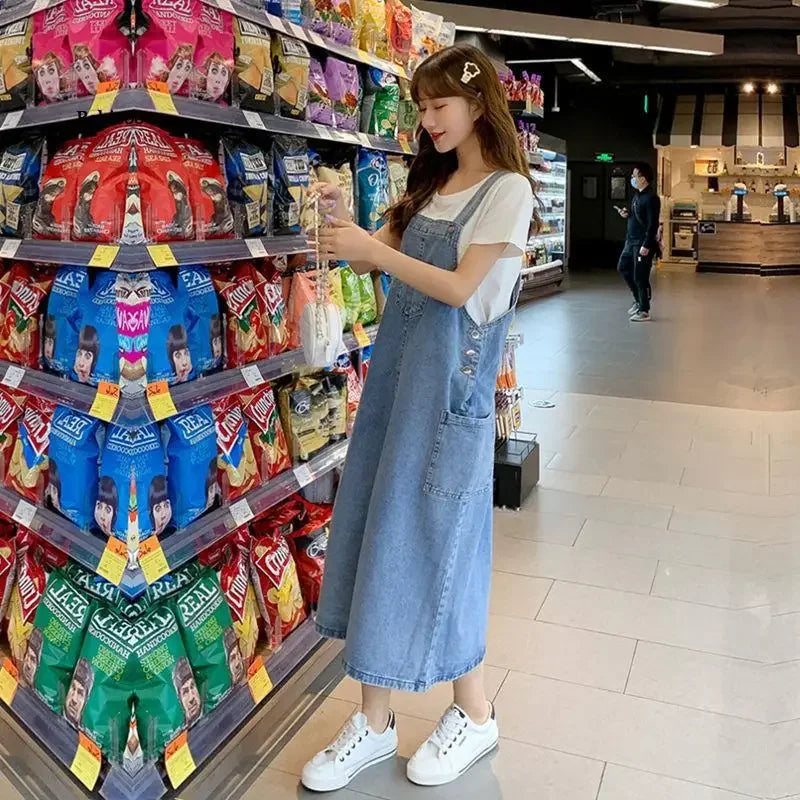 Denim Overall Dress