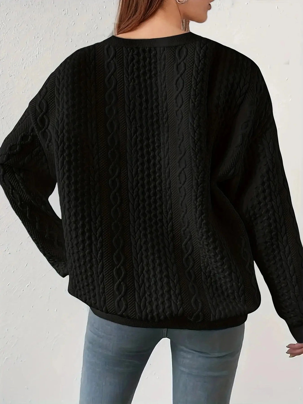 Women's Fashion Crew Neck Long Sleeve Sweatshirt