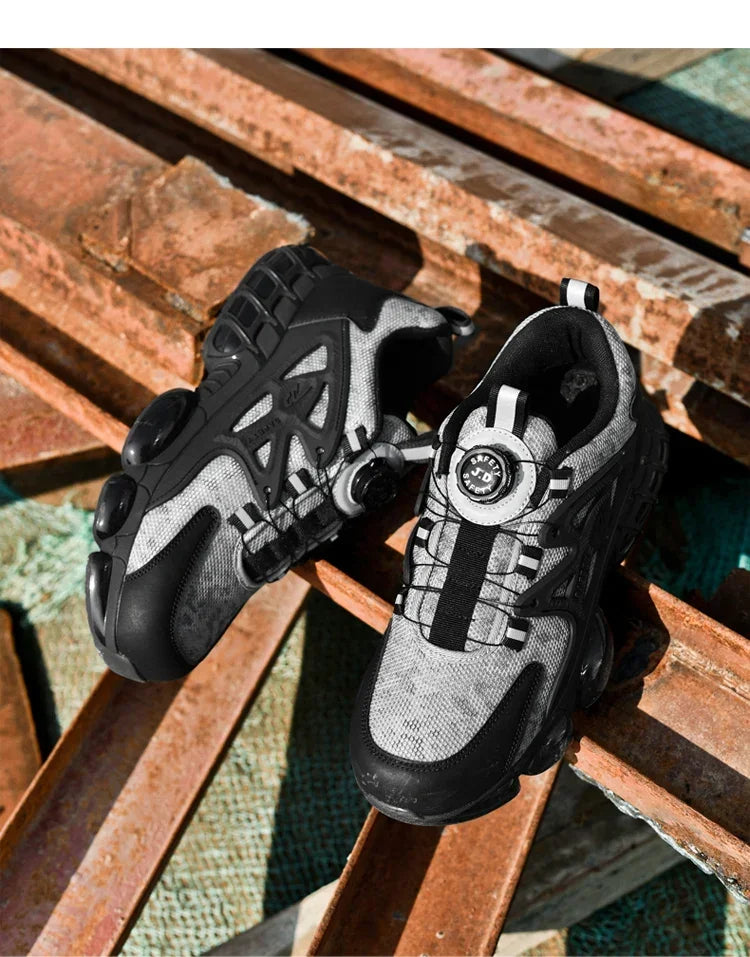 Men's Casual Sneakers Comfortable, Fashionable, Breathable And Safe Work Shoes