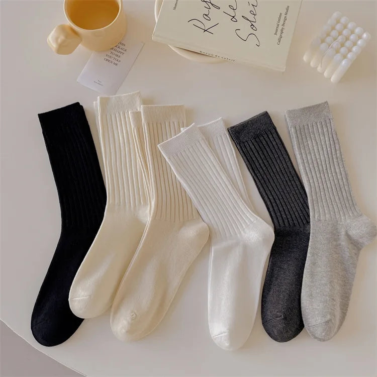 Women Casual Fashion Solid Color Black, White and Gray