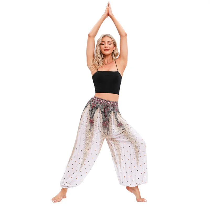 Boho Yoga Pants Women Hippie Harem