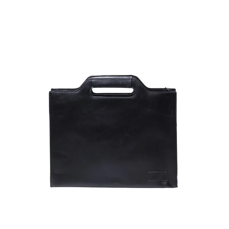Vintage Leather Men's Tote Shoulder Bag