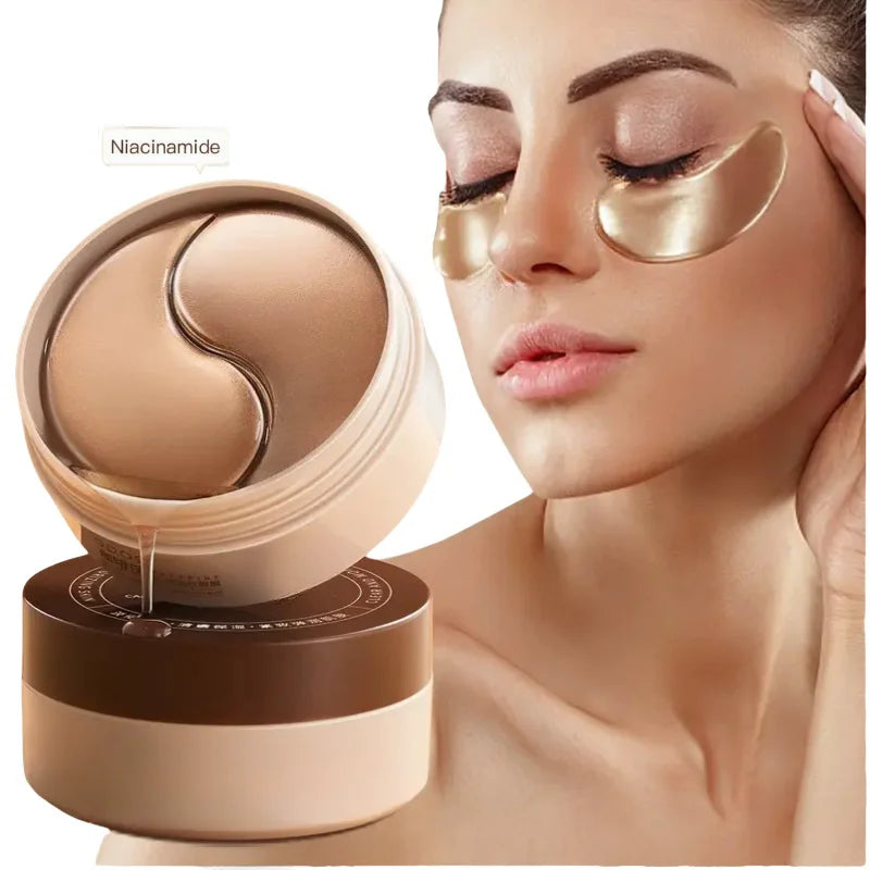 A Box of 60 Caffeine Nicotinamide Radiant Firming Eye Masks