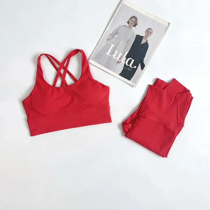 2 Pieces Yoga Set Women