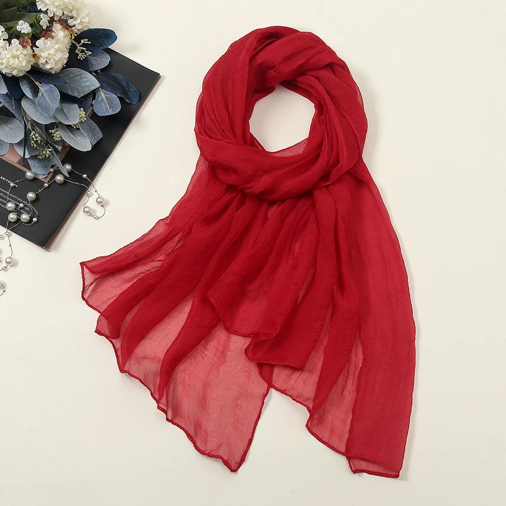 Oversize Chiffon Women Summer Shawl Sleeves