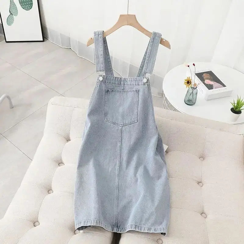 Denim Strap Jumper Dress