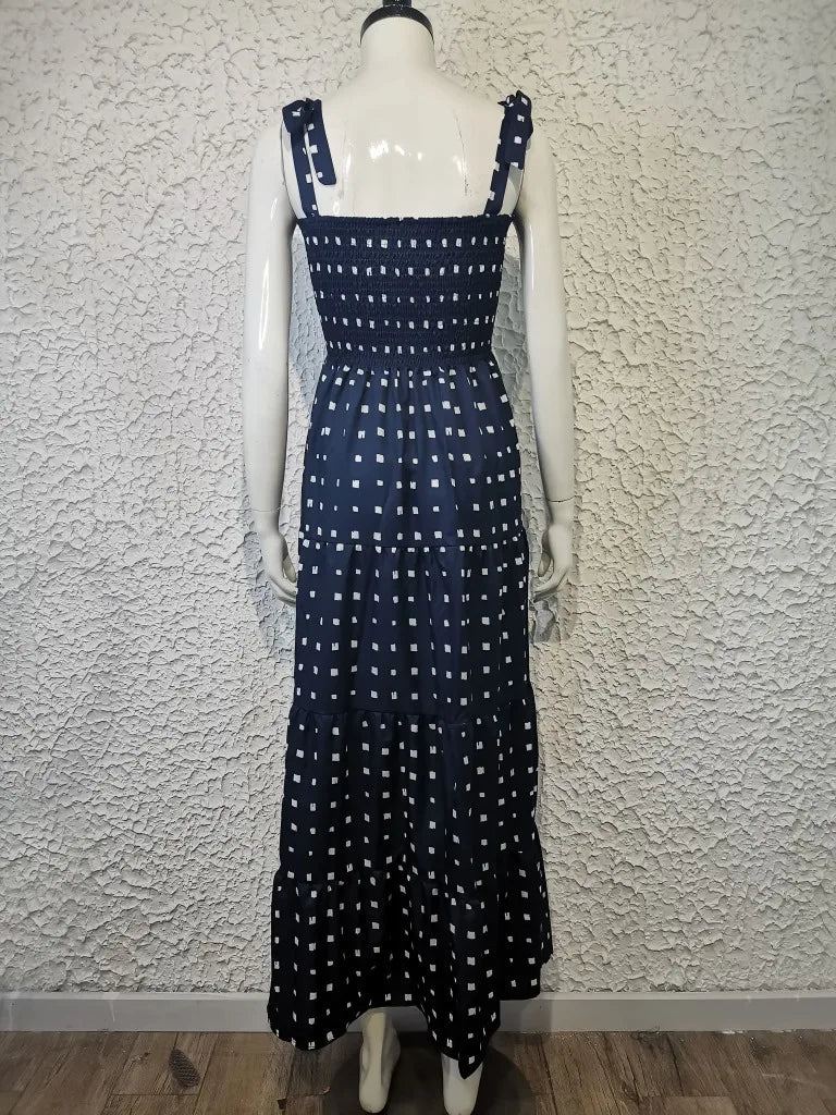 Fashion Bohemian Style Print Beach Dress