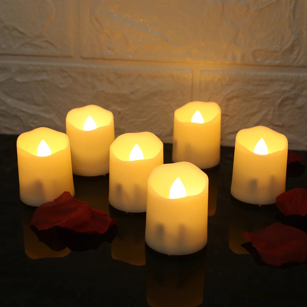 Rechargeable LED Candles By USB Timer Remote Flickering Flames